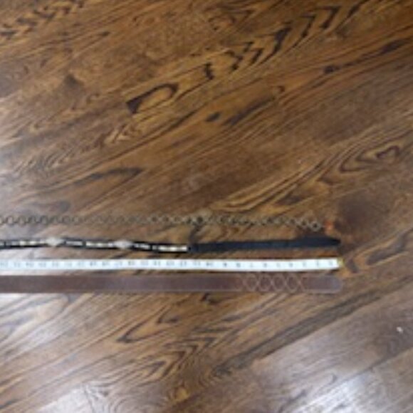 EUC Roots leather belt brown sz - Picture 2 of 6